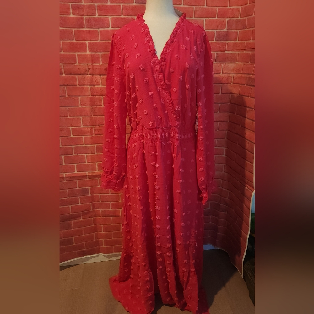 Elegant Red Maxi Dress